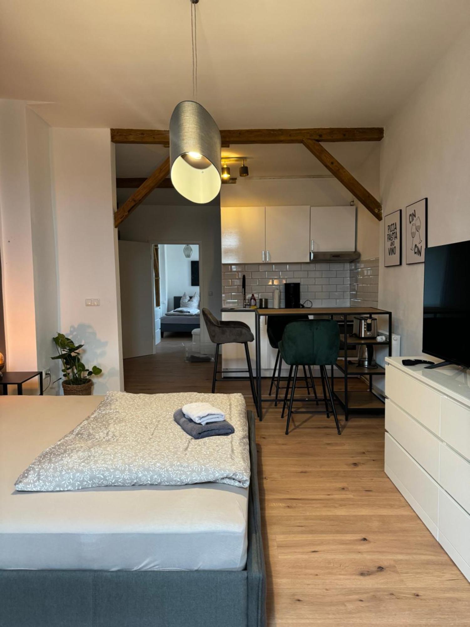Appartement "Nina"Im Dachgeschoss, Inklusive Parkplatz Halle  Exteriér fotografie